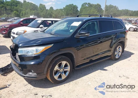 2015 Toyota Highlander Limited V6 из США, поврежденный, VIN 5TDYKRFH5FS066581